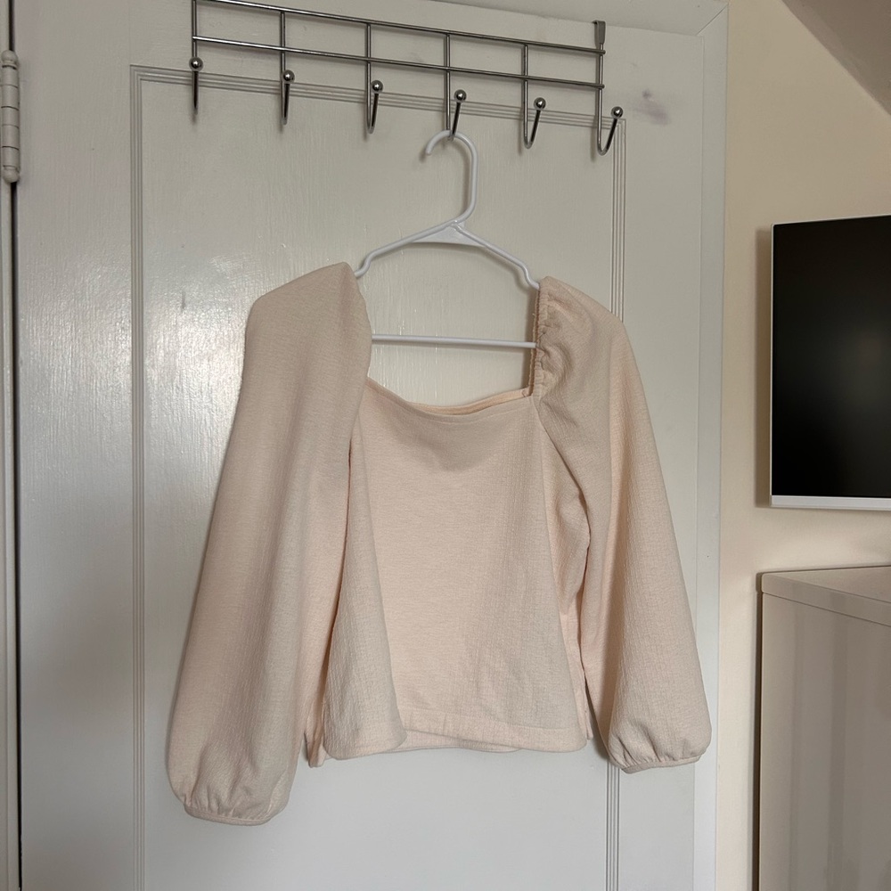 Elegant Cream Women's Top